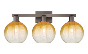 Brookhaven Globe - 3 Light - 26 inch - Oil Rubbed Bronze - Bath Vanity Light (3442|716-3W-OB-G483-8AM)