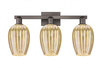 Preston Flute - 3 Light - 26 inch - Oil Rubbed Bronze - Bath Vanity Light (3442|716-3W-OB-G457-6ME)