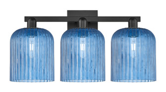 Bridal Veil - 3 Light - 27 inch - Matte Black - Bath Vanity Light (3442|716-3W-BK-G559-8BL)