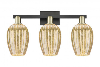 Preston Flute - 3 Light - 26 inch - Black Antique Brass - Bath Vanity Light (3442|716-3W-BAB-G457-6ME)