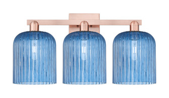 Bridal Veil - 3 Light - 27 inch - Antique Copper - Bath Vanity Light (3442|716-3W-AC-G559-8BL)