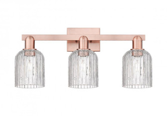 Bridal Veil - 3 Light - 26 inch - Antique Copper - Bath Vanity Light (3442|716-3W-AC-G559-5CL)