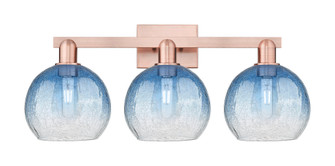 Brookhaven Globe - 3 Light - 26 inch - Antique Copper - Bath Vanity Light (3442|716-3W-AC-G483-8SB)