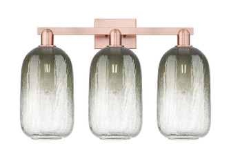 Brookhaven Cloche - 3 Light - 26 inch - Antique Copper - Bath Vanity Light (3442|716-3W-AC-G482-7SL)