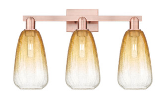 Brookhaven Almond - 3 Light - 26 inch - Antique Copper - Bath Vanity Light (3442|716-3W-AC-G480-6AM)