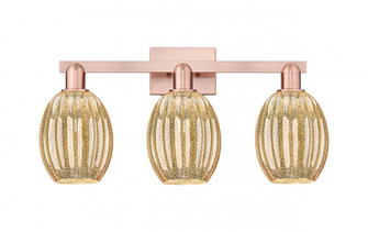 Preston Bulb - 3 Light - 26 inch - Antique Copper - Bath Vanity Light (3442|716-3W-AC-G459-6ME)