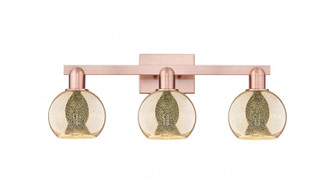 Athens - 3 Light - 24 inch - Antique Copper - Bath Vanity Light (3442|716-3W-AC-G128-6)
