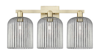 Bridal Veil - 3 Light - 27 inch - Antique Brass - Bath Vanity Light (3442|716-3W-AB-G559-8SM)