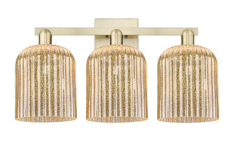 Bridal Veil - 3 Light - 27 inch - Antique Brass - Bath Vanity Light (3442|716-3W-AB-G559-8ME)