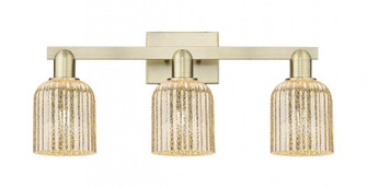 Bridal Veil - 3 Light - 26 inch - Antique Brass - Bath Vanity Light (3442|716-3W-AB-G559-5ME)