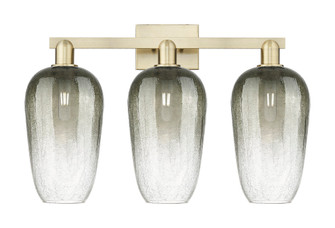 Brookhaven Flute - 3 Light - 26 inch - Antique Brass - Bath Vanity Light (3442|716-3W-AB-G484-7SL)