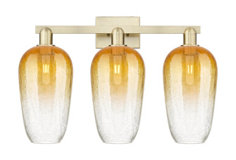 Brookhaven Flute - 3 Light - 26 inch - Antique Brass - Bath Vanity Light (3442|716-3W-AB-G484-7AM)