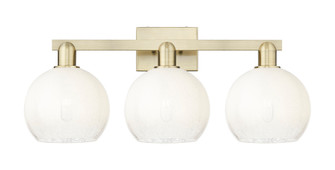 Brookhaven Globe - 3 Light - 26 inch - Antique Brass - Bath Vanity Light (3442|716-3W-AB-G483-8OP)
