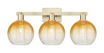 Brookhaven Globe - 3 Light - 26 inch - Antique Brass - Bath Vanity Light (3442|716-3W-AB-G483-8AM)