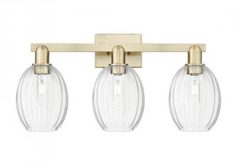 Preston Bulb - 3 Light - 26 inch - Antique Brass - Bath Vanity Light (3442|716-3W-AB-G459-6CL)