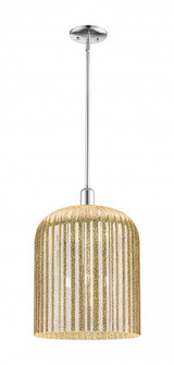 Bridal Veil - 1 Light - 12 inch - Polished Chrome - Mini Pendant (3442|716-3S-PC-G559-12ME)