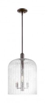 Bridal Veil - 3 light - 12 inch - Oil Rubbed Bronze - Mini Pendant (3442|716-3S-OB-G559-12CL)
