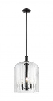 Bridal Veil - 1 Light - 12 inch - Matte Black - Mini Pendant (3442|716-3S-BK-G559-12SDY)