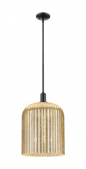 Bridal Veil - 3 light - 12 inch - Matte Black - Mini Pendant (3442|716-3S-BK-G559-12ME)