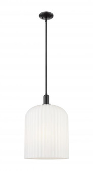 Bridal Veil - 3 light - 12 inch - Matte Black - Mini Pendant (3442|716-3S-BK-G559-12GWH)