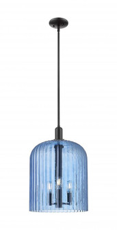 Bridal Veil - 3 light - 12 inch - Matte Black - Mini Pendant (3442|716-3S-BK-G559-12BL)