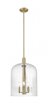 Bridal Veil - 1 Light - 12 inch - Brushed Brass - Mini Pendant (3442|716-3S-BB-G559-12SDY)