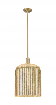 Bridal Veil - 1 Light - 12 inch - Brushed Brass - Mini Pendant (3442|716-3S-BB-G559-12ME)