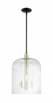 Bridal Veil - 1 Light - 12 inch - Black Antique Brass - Mini Pendant (3442|716-3S-BAB-G559-12CL)