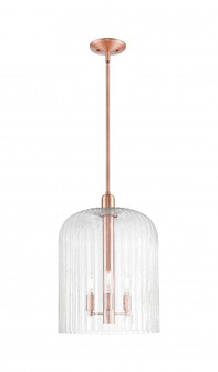 Bridal Veil - 3 light - 12 inch - Antique Copper - Mini Pendant (3442|716-3S-AC-G559-12SDY)
