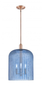 Bridal Veil - 3 light - 12 inch - Antique Copper - Mini Pendant (3442|716-3S-AC-G559-12BL)