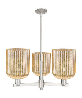 Bridal Veil - 3 Light - 30 inch - Satin Nickel - Pendant (3442|716-3CR-SN-G559-8ME)