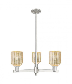 Bridal Veil - 3 Light - 18 inch - Satin Nickel - Pendant (3442|716-3CR-SN-G559-5ME)