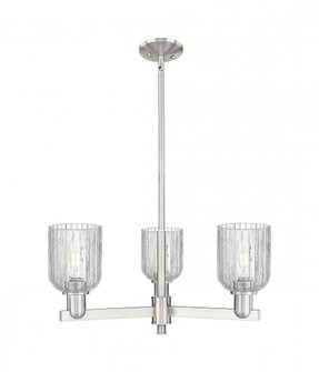 Bridal Veil - 3 Light - 18 inch - Satin Nickel - Pendant (3442|716-3CR-SN-G559-5CL)