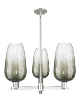 Brookhaven Flute - 3 Light - 18 inch - Satin Nickel - Pendant (3442|716-3CR-SN-G484-7SL)