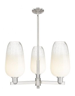 Brookhaven Flute - 3 Light - 18 inch - Satin Nickel - Pendant (3442|716-3CR-SN-G484-7OP)