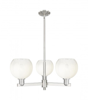 Brookhaven Globe - 3 Light - 18 inch - Satin Nickel - Pendant (3442|716-3CR-SN-G483-8OP)