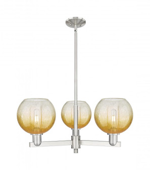 Brookhaven Globe - 3 Light - 18 inch - Satin Nickel - Pendant (3442|716-3CR-SN-G483-8AM)