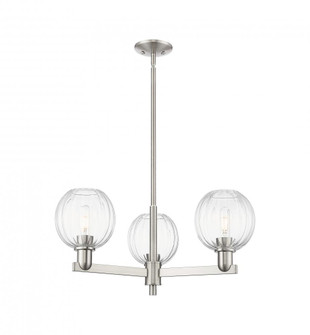 Preston Globe - 3 Light - 18 inch - Satin Nickel - Pendant (3442|716-3CR-SN-G458-7CL)