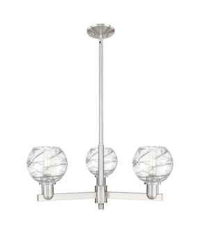 Athens Deco Swirl - 3 Light - 18 inch - Satin Nickel - Pendant (3442|716-3CR-SN-G1213-6CL)