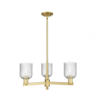 Bridal Veil - 3 Light - 18 inch - Satin Gold - Pendant (3442|716-3CR-SG-G559-5SDY)