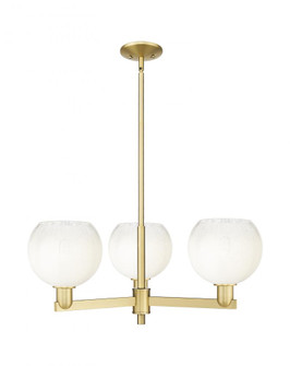 Brookhaven Globe - 3 Light - 18 inch - Satin Gold - Pendant (3442|716-3CR-SG-G483-8OP)