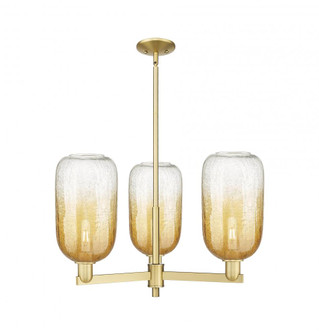Brookhaven Cloche - 3 Light - 18 inch - Satin Gold - Pendant (3442|716-3CR-SG-G482-7AM)