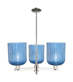 Bridal Veil - 3 Light - 30 inch - Polished Nickel - Pendant (3442|716-3CR-PN-G559-8BL)