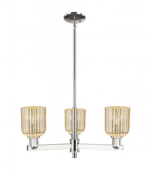 Bridal Veil - 3 Light - 18 inch - Polished Nickel - Pendant (3442|716-3CR-PN-G559-5ME)