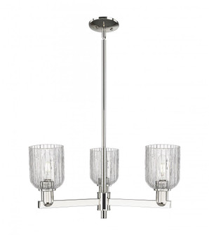 Bridal Veil - 3 Light - 18 inch - Polished Nickel - Pendant (3442|716-3CR-PN-G559-5CL)