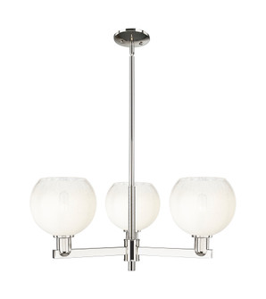 Brookhaven Globe - 3 Light - 18 inch - Polished Nickel - Pendant (3442|716-3CR-PN-G483-8OP)