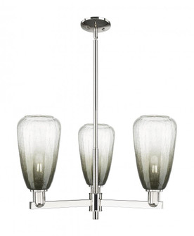 Brookhaven Almond - 3 Light - 18 inch - Polished Nickel - Pendant (3442|716-3CR-PN-G480-6SL)