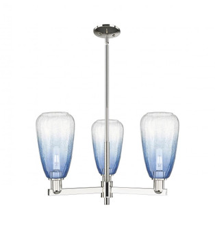 Brookhaven Almond - 3 Light - 18 inch - Polished Nickel - Pendant (3442|716-3CR-PN-G480-6SB)