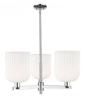 Bridal Veil - 3 Light - 30 inch - Polished Chrome - Pendant (3442|716-3CR-PC-G559-8GWH)