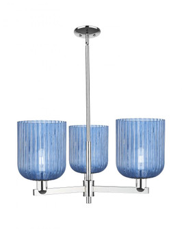 Bridal Veil - 3 Light - 30 inch - Polished Chrome - Pendant (3442|716-3CR-PC-G559-8BL)